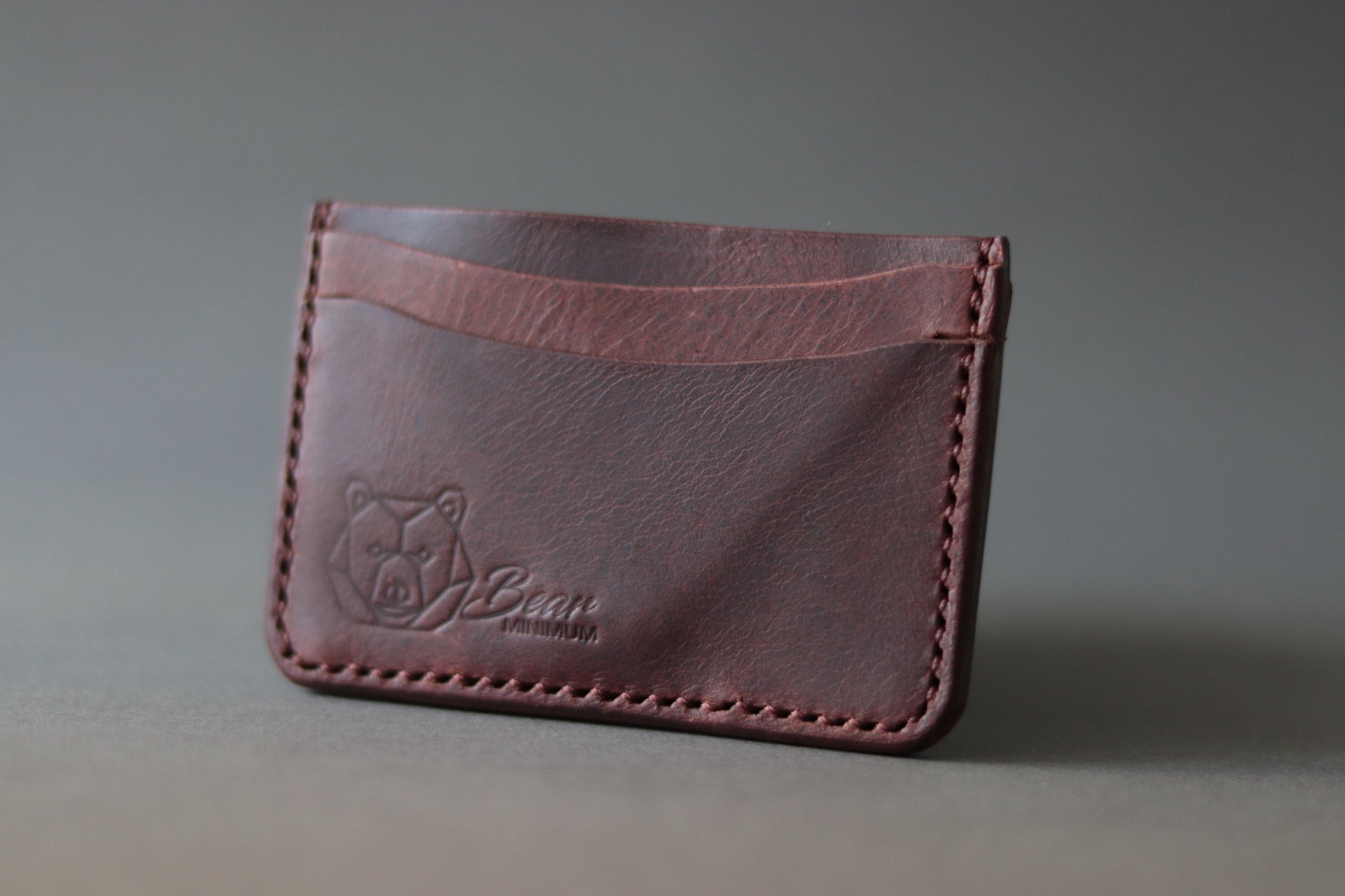 Card Holder Bear Minimum Leather Card Holder Bear Minimum Leather