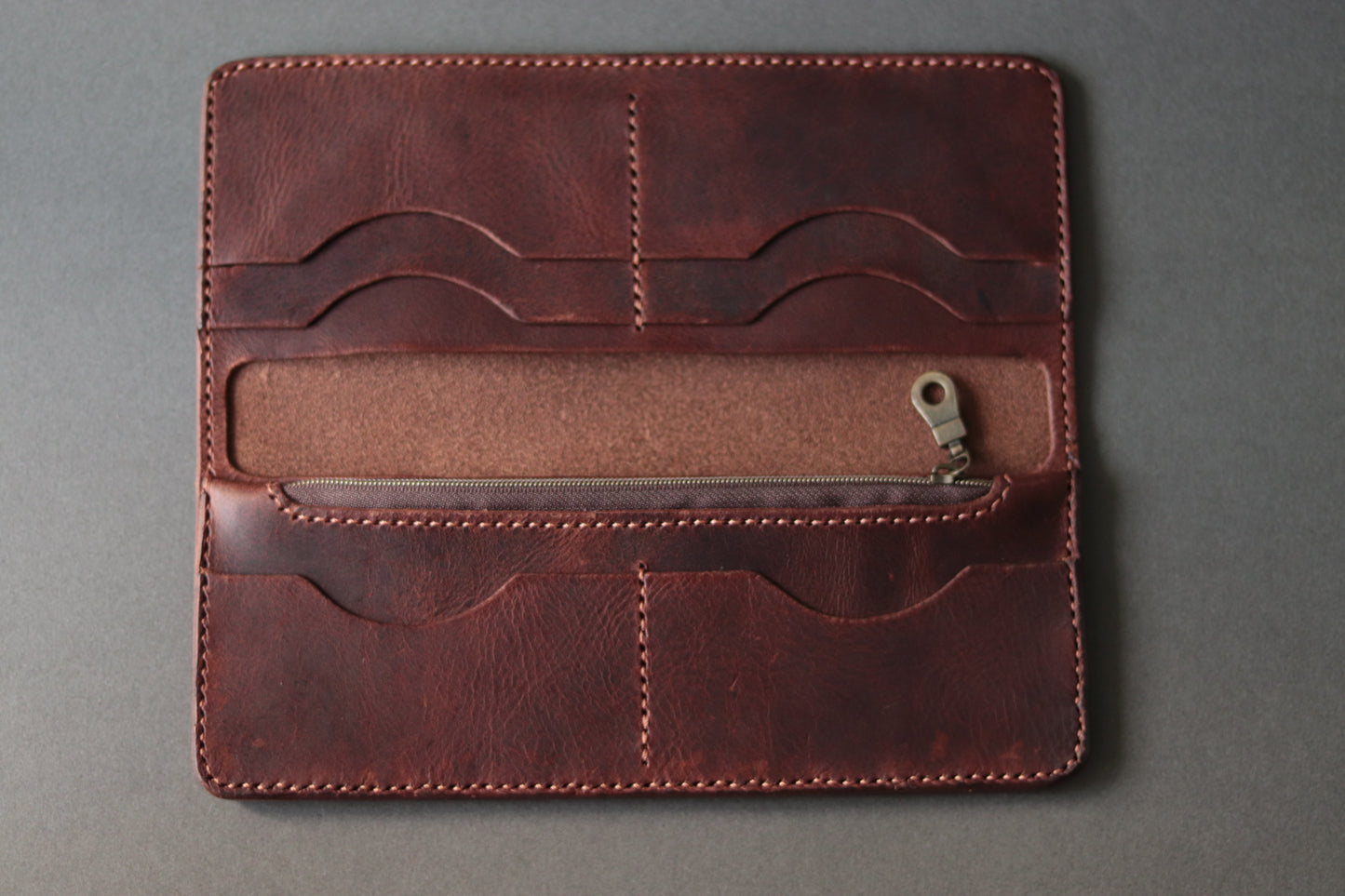 Leather Long Wallet